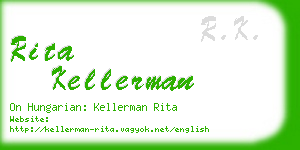 rita kellerman business card